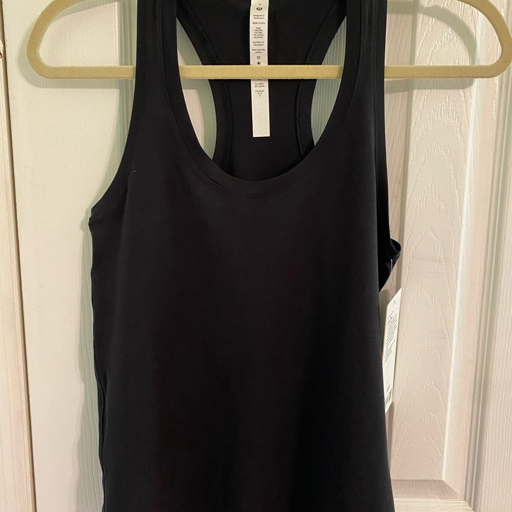 Lululemon Athletica Black Fitted Sleeveless Tank Top